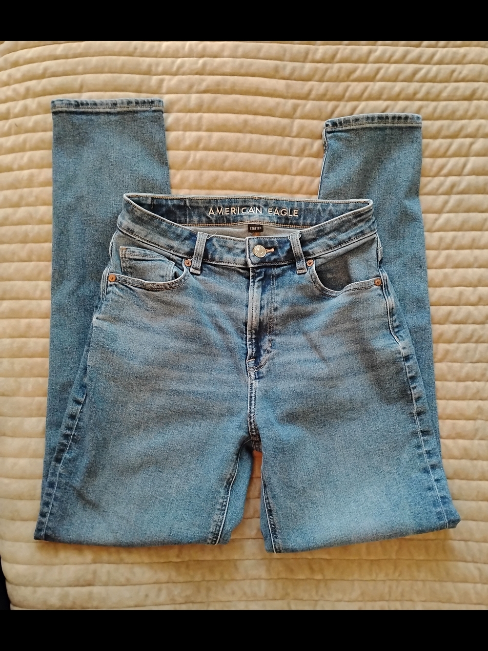 American Eagle Outfitters Light Blue High-Rise Skinny Jeans